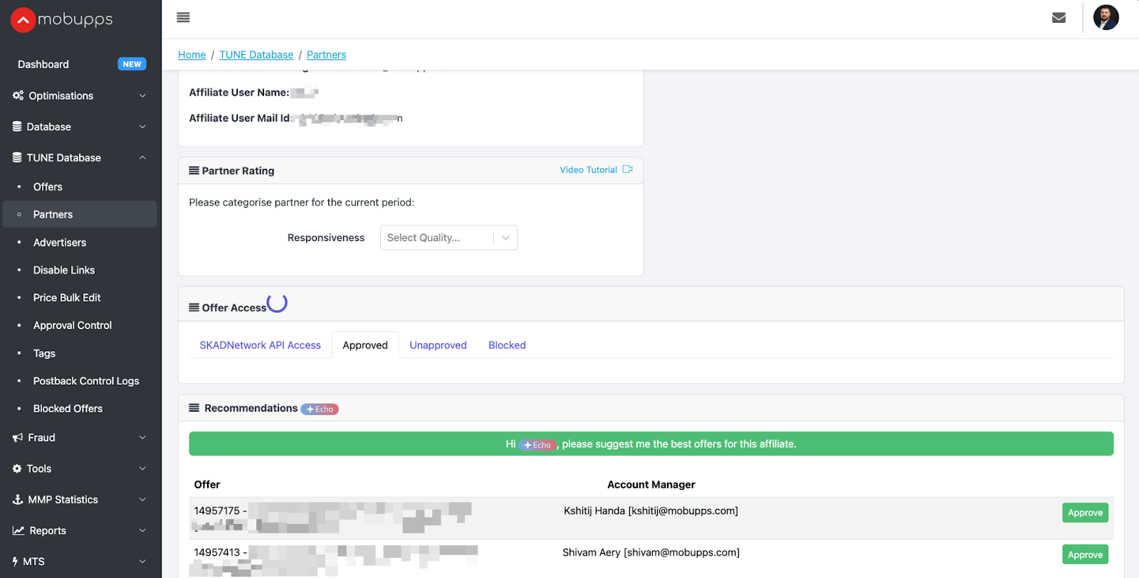 iRTB product screenshot
